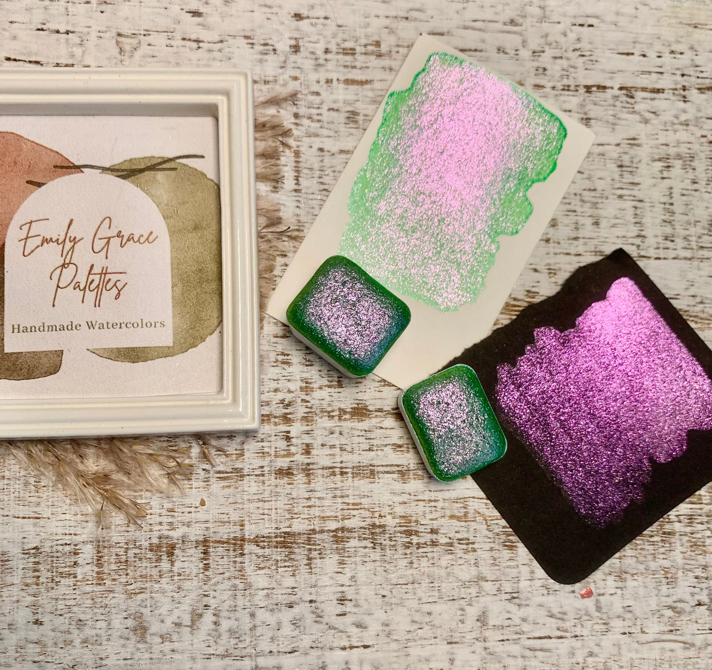 Hulk Colorshift | Handmade | Handmade Watercolors | Calligraphy | Hand Lettering | Chameleon Pigment