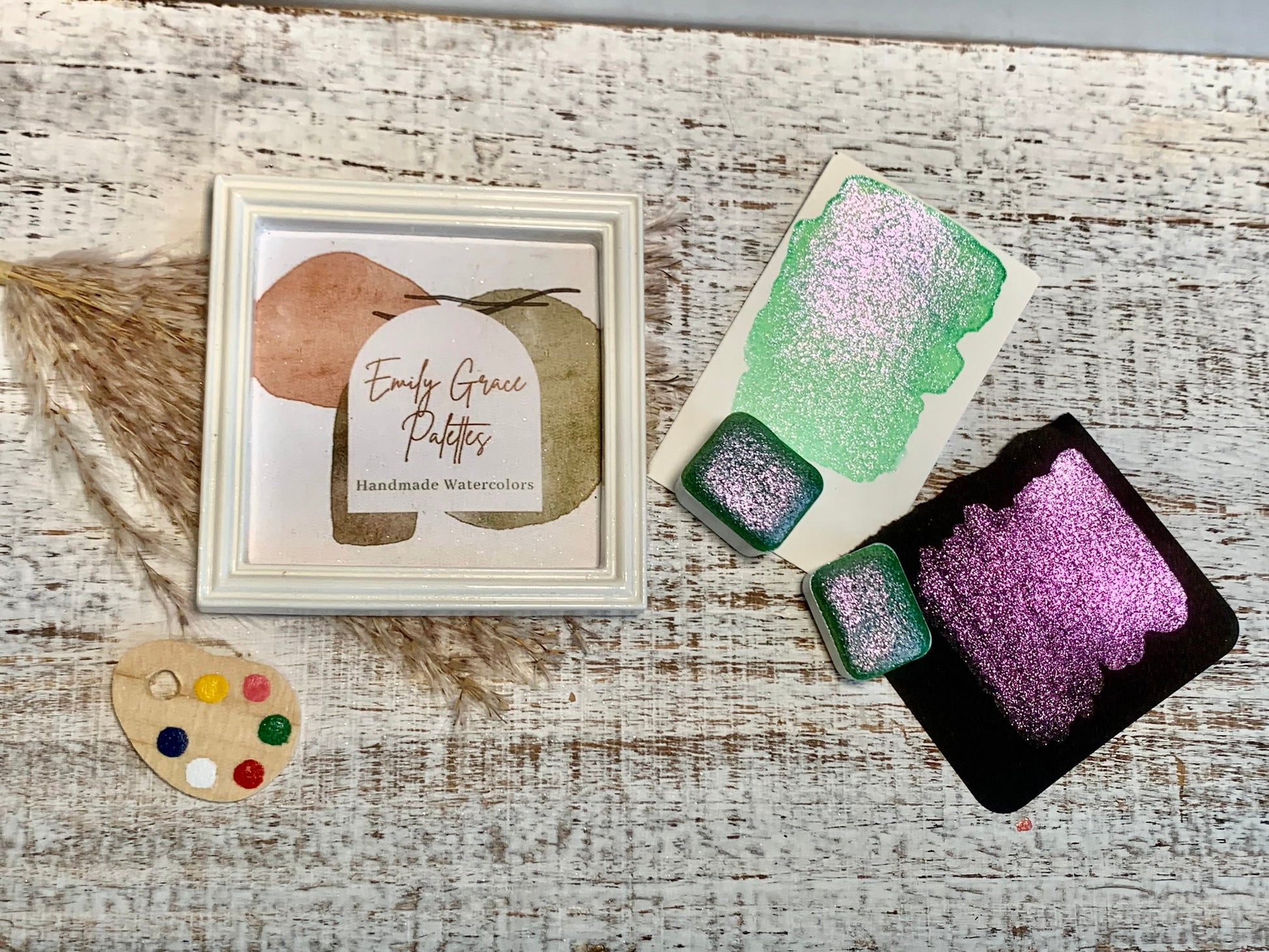 Hulk Colorshift | Handmade | Handmade Watercolors | Calligraphy | Hand Lettering | Chameleon Pigment
