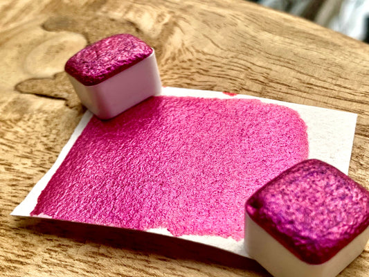 Malibu | Large Particle Mica | Handmade Watercolors | Handmade Paint | Watercolors | Watercolor Artist | Handmade Watercolor | Calligraphy