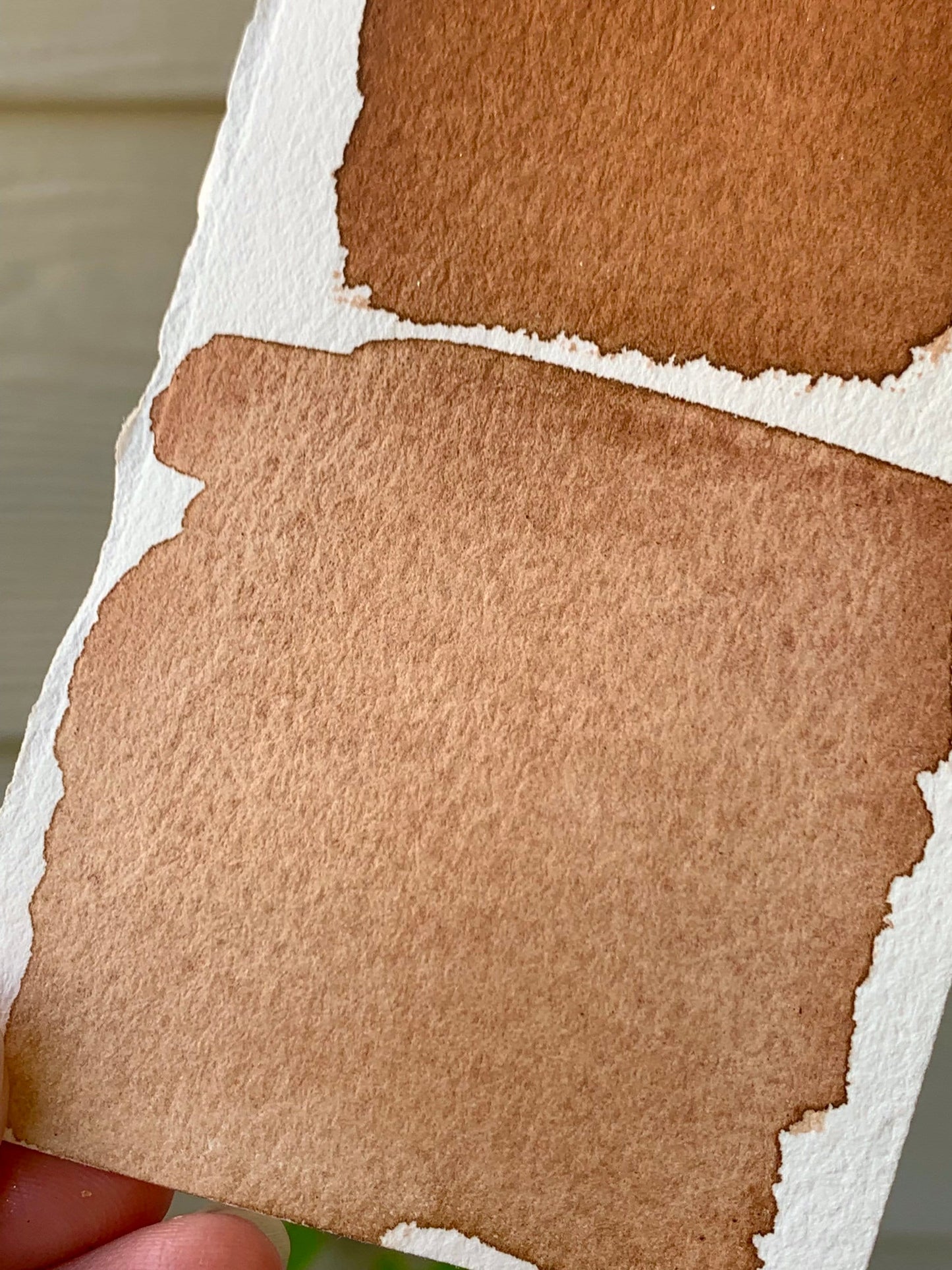 Dirty Peach | Handmade Watercolors | Warm Brown | Handmade Cards | Watercolor Florals | Matte Pigment | Half Pans