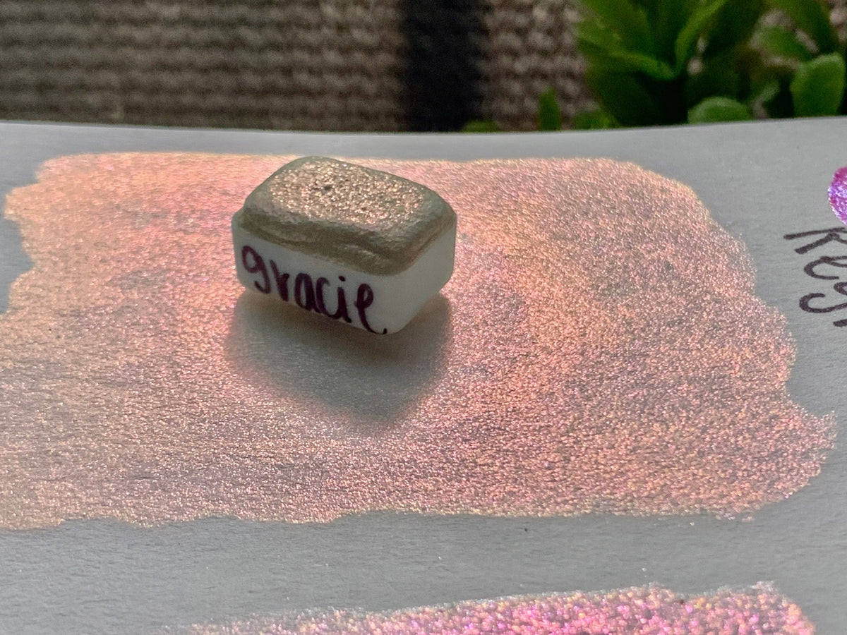 Iconic Pinks SINGLES | Large Particle Mica | Handmade Watercolors |Watercolors | Watercolor Artist | Handmade Watercolor | Calligraphy