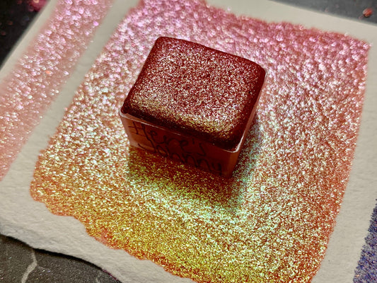 Here’s Johnny | Chameleon | Handmade Watercolors | Holiday | Glitter | Colorshift Watercolors | Here’s Johnny