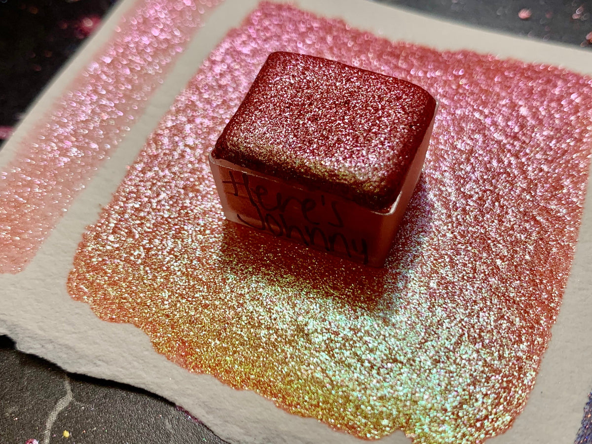Here’s Johnny | Chameleon | Handmade Watercolors | Holiday | Glitter | Colorshift Watercolors | Here’s Johnny