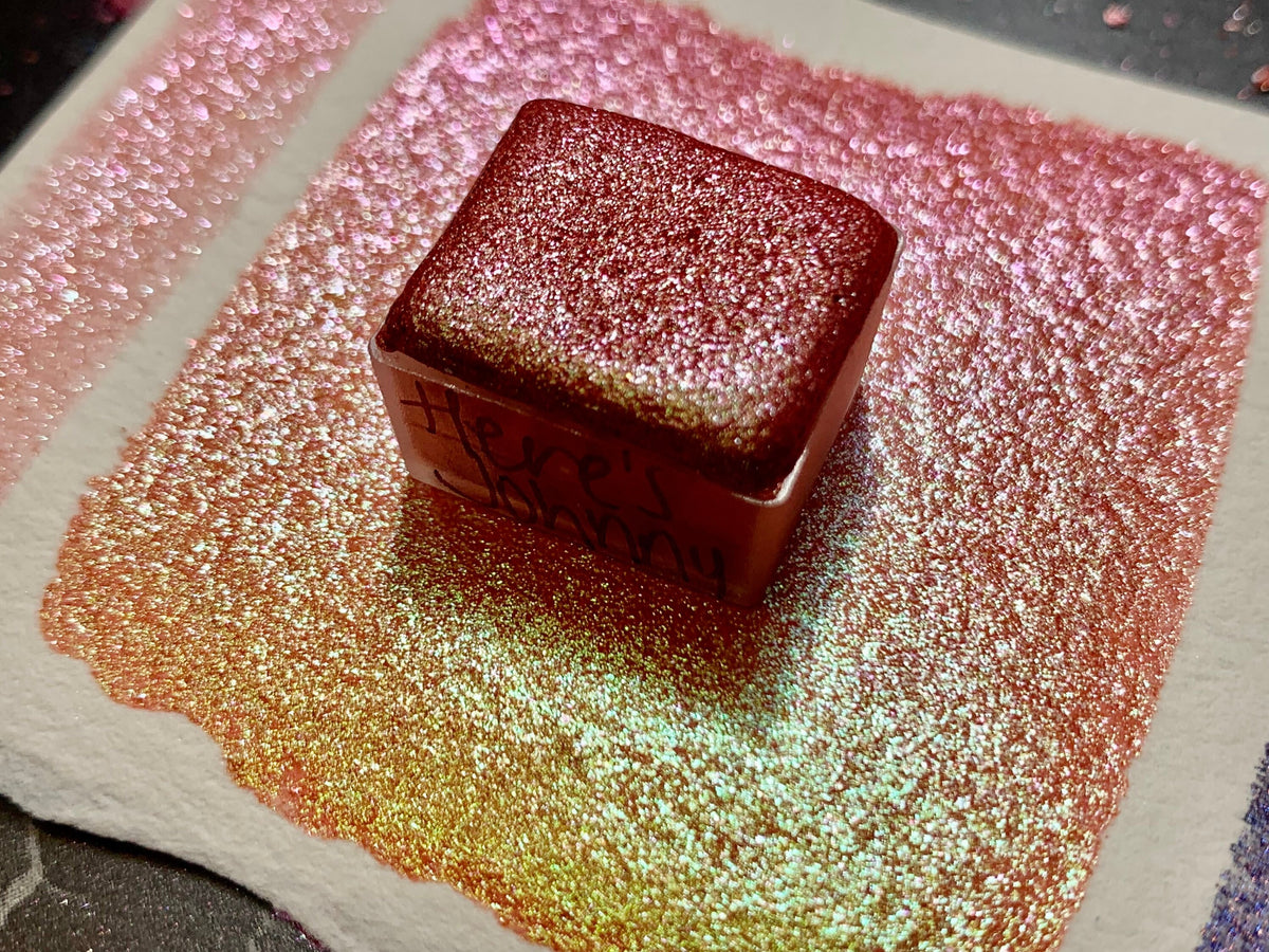 Here’s Johnny | Chameleon | Handmade Watercolors | Holiday | Glitter | Colorshift Watercolors | Here’s Johnny