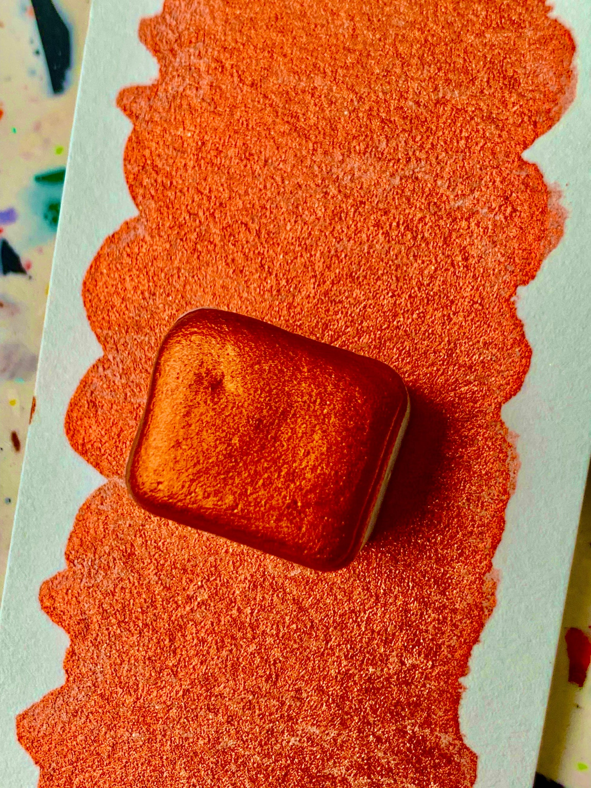 Fire | Metallic Watercolor | Handmade Watercolors | Handmade Paint | Watercolors | Watercolor Artist | Watercolor | Calligraphy