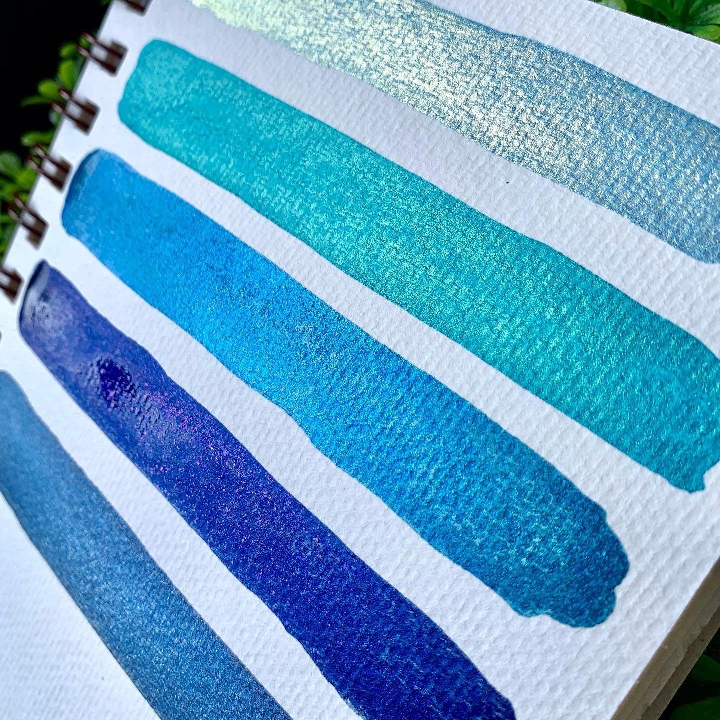 Winter Blues Set | Winter Blues | Handmade Watercolors | Watercolor Set | Gift Ideas | Gift Wrap | Glitter Paint | Shimmer Paint | Handmade