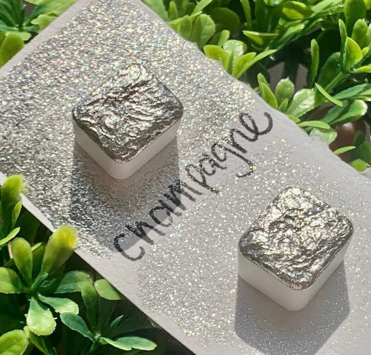 Champagne | Handmade Watercolors | Handmade Paint | Watercolors | Watercolor Artist | Calligraphy | Quarter