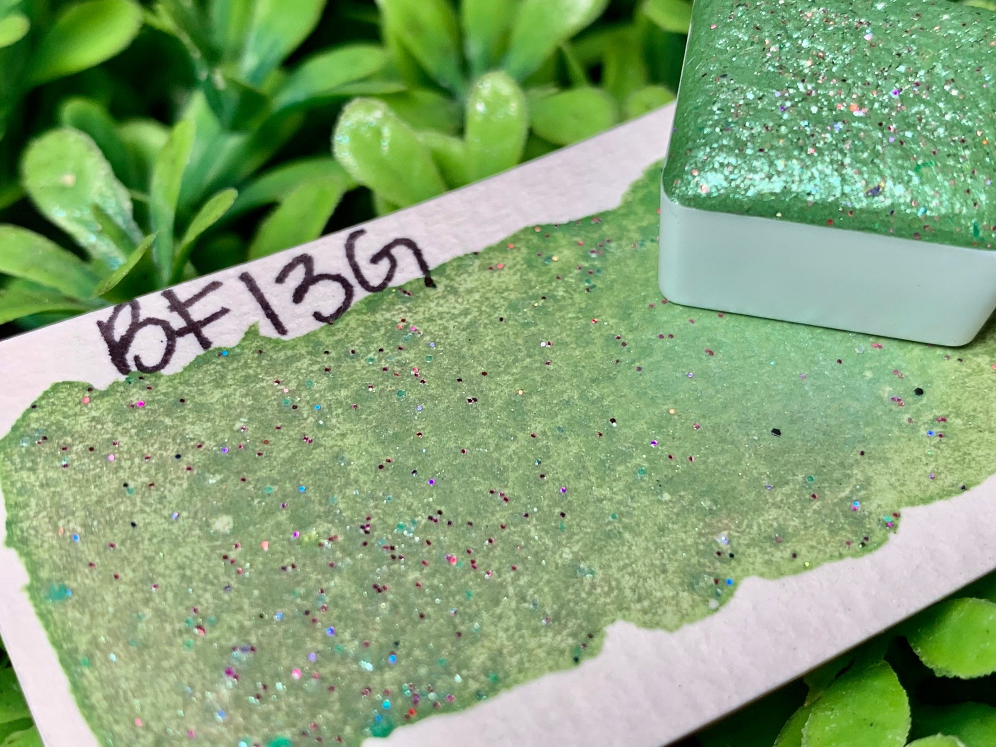 BF13G | Handmade Watercolors | Handmade Paint | Watercolors | Watercolor Artist | Handmade Cards | Glitter Watercolors |