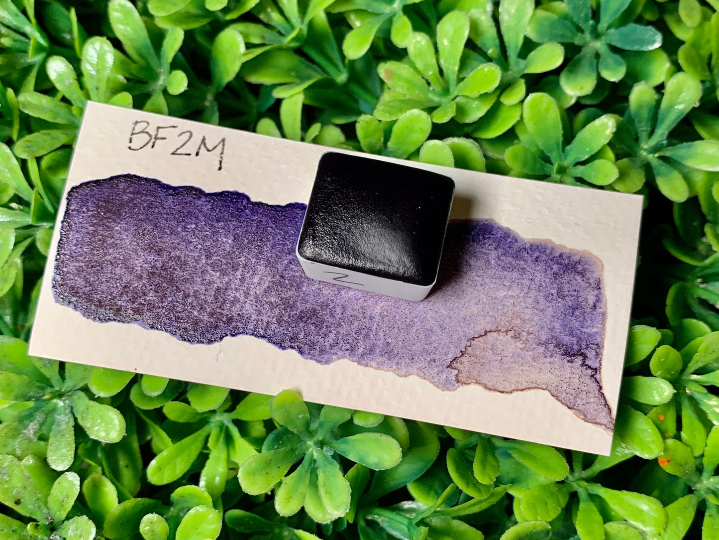 BF2M | Handmade Watercolors | GRANULATING | Handmade Cards | Watercolor Florals | Matte Pigment | Half Pans
