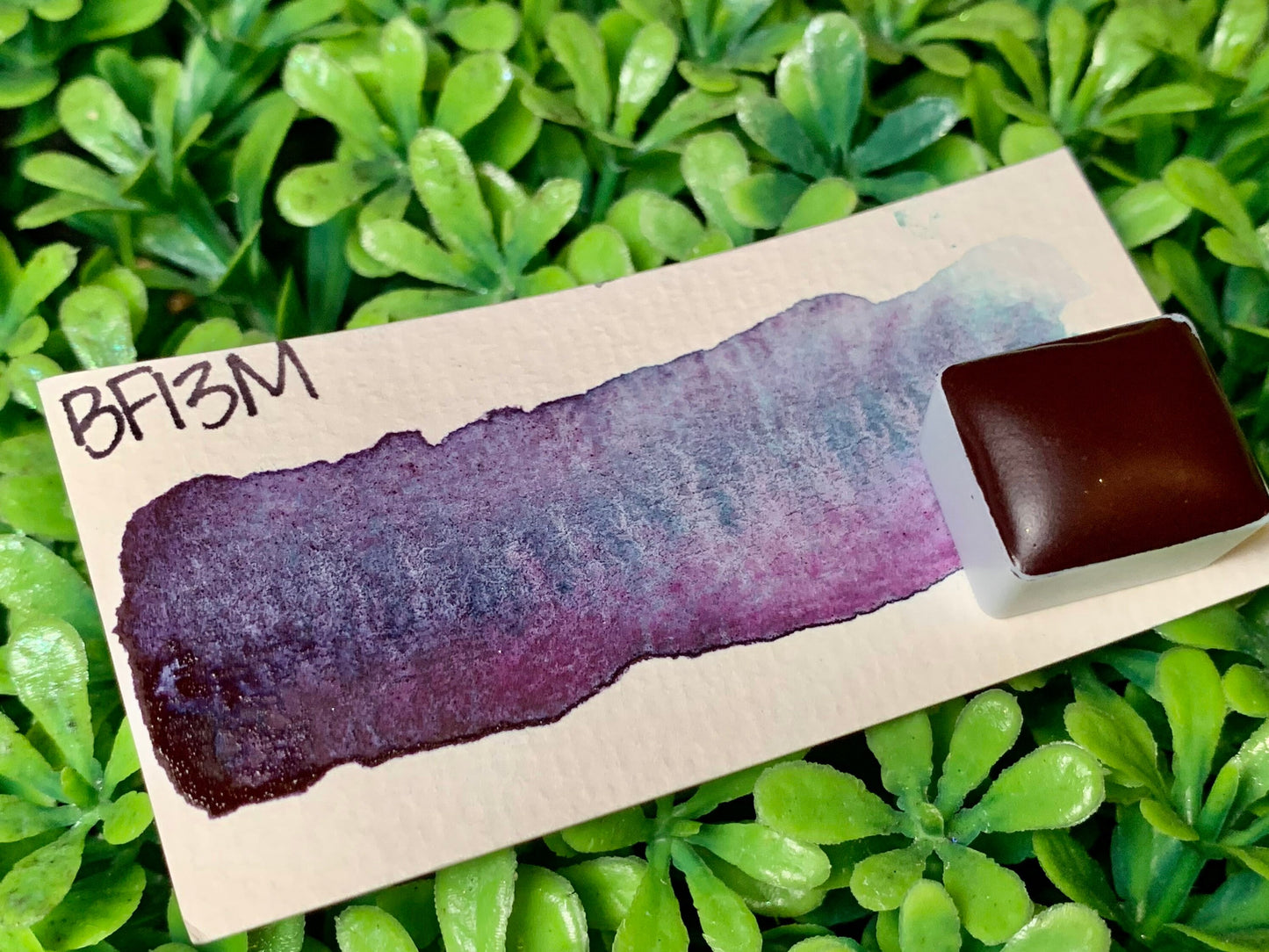 BF13M | Handmade Watercolors | GRANULATING | Handmade Cards | Watercolor Florals | Matte Pigment | Half Pans