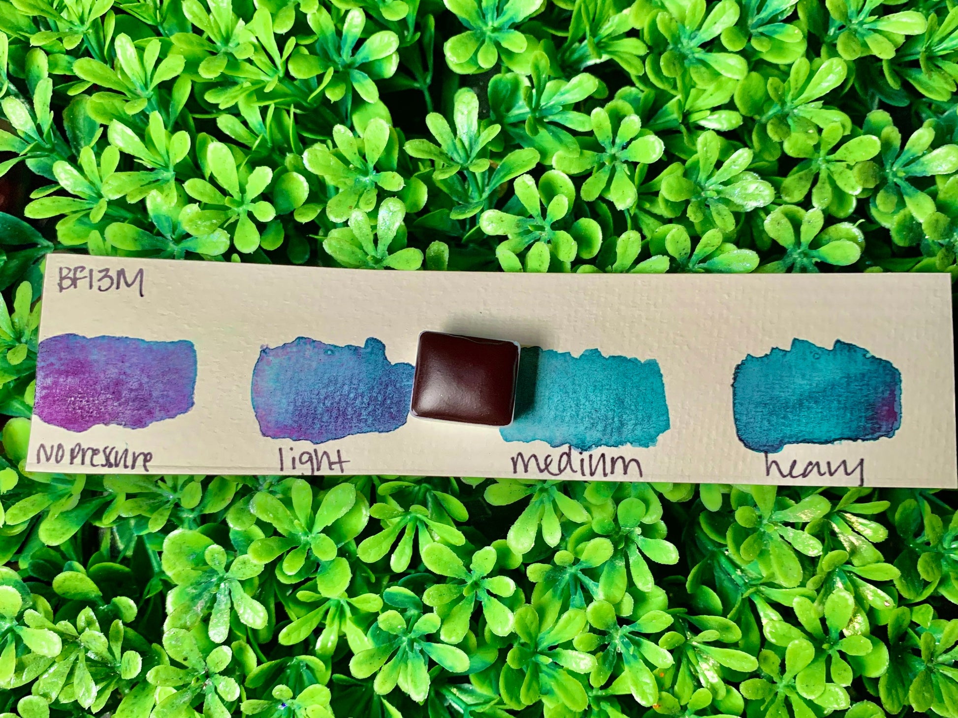 BF13M | Handmade Watercolors | GRANULATING | Handmade Cards | Watercolor Florals | Matte Pigment | Half Pans