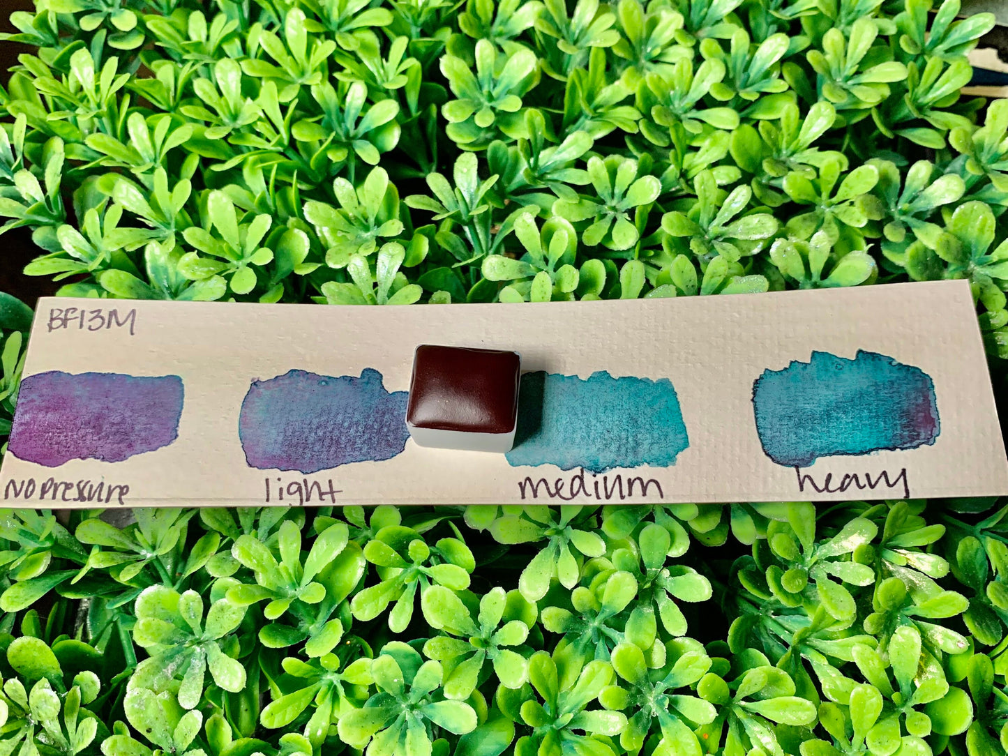 BF13M | Handmade Watercolors | GRANULATING | Handmade Cards | Watercolor Florals | Matte Pigment | Half Pans