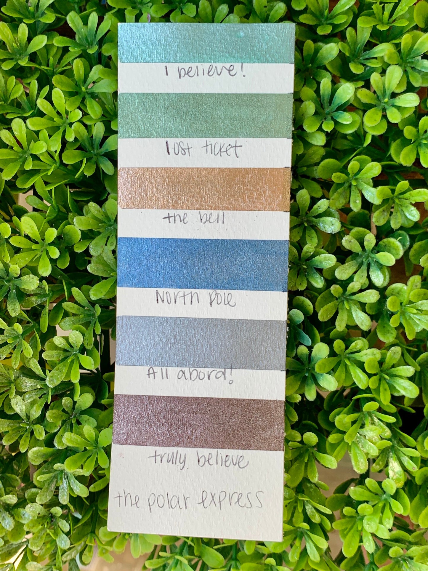 All Aboard | The Polar Express Single | Holiday | Handmade Watercolors | Handmade Paint | Calligraphy | Lettering