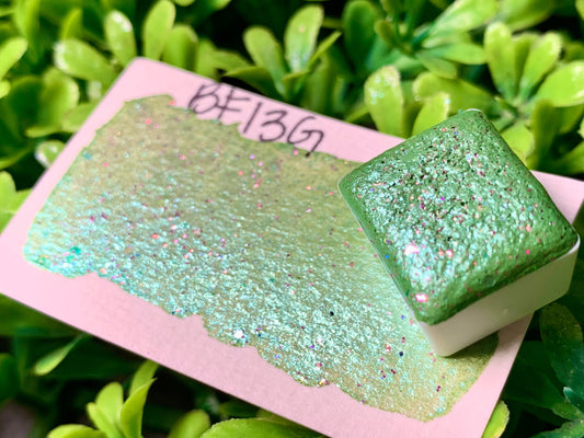 BF13G | Handmade Watercolors | Handmade Paint | Watercolors | Watercolor Artist | Handmade Cards | Glitter Watercolors |