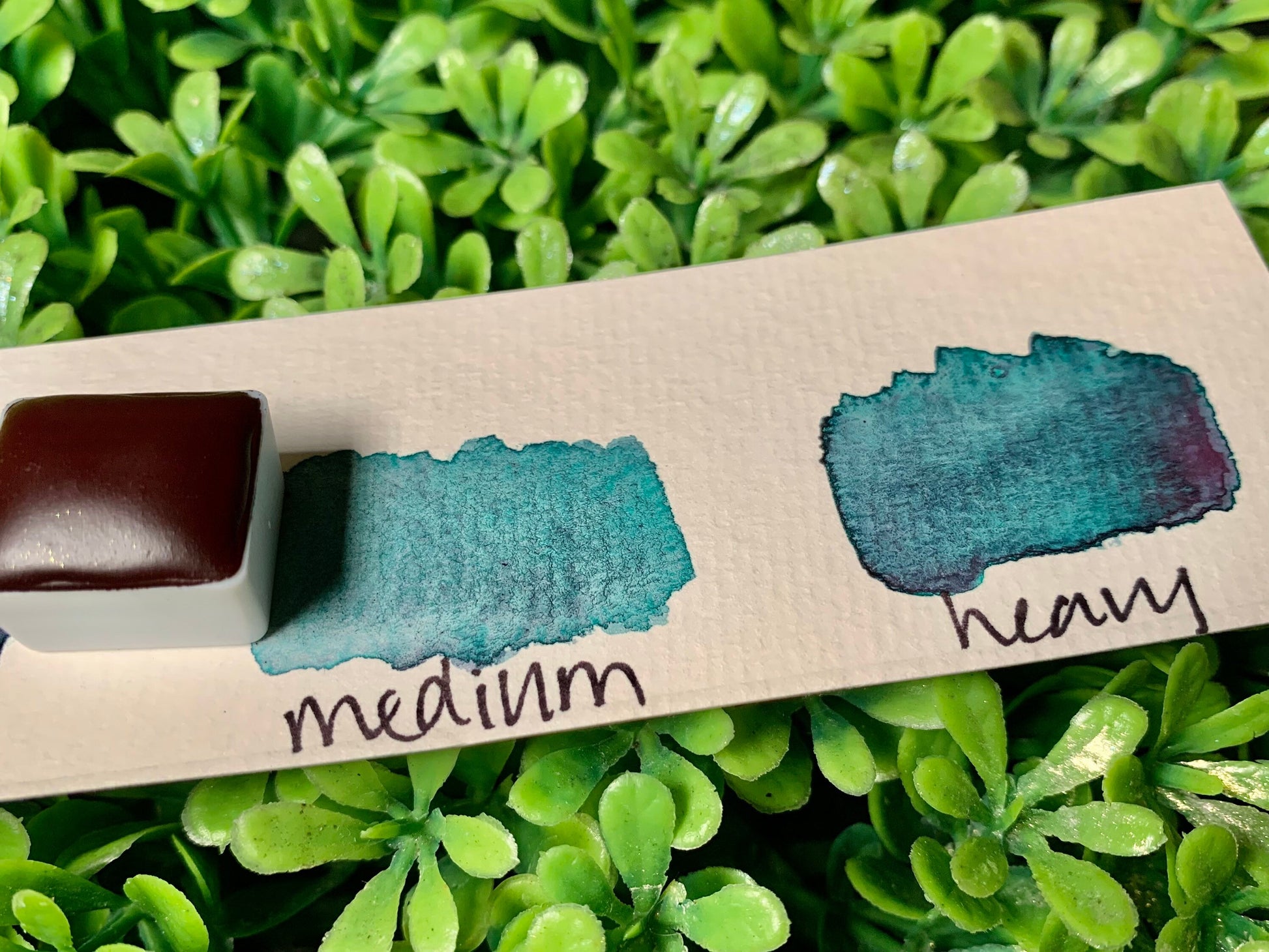 BF13M | Handmade Watercolors | GRANULATING | Handmade Cards | Watercolor Florals | Matte Pigment | Half Pans