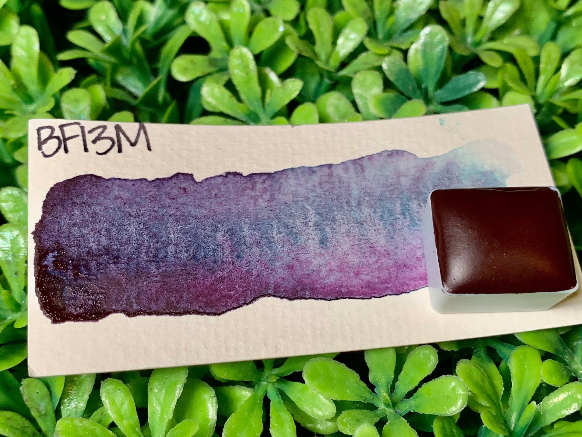BF13M | Handmade Watercolors | GRANULATING | Handmade Cards | Watercolor Florals | Matte Pigment | Half Pans