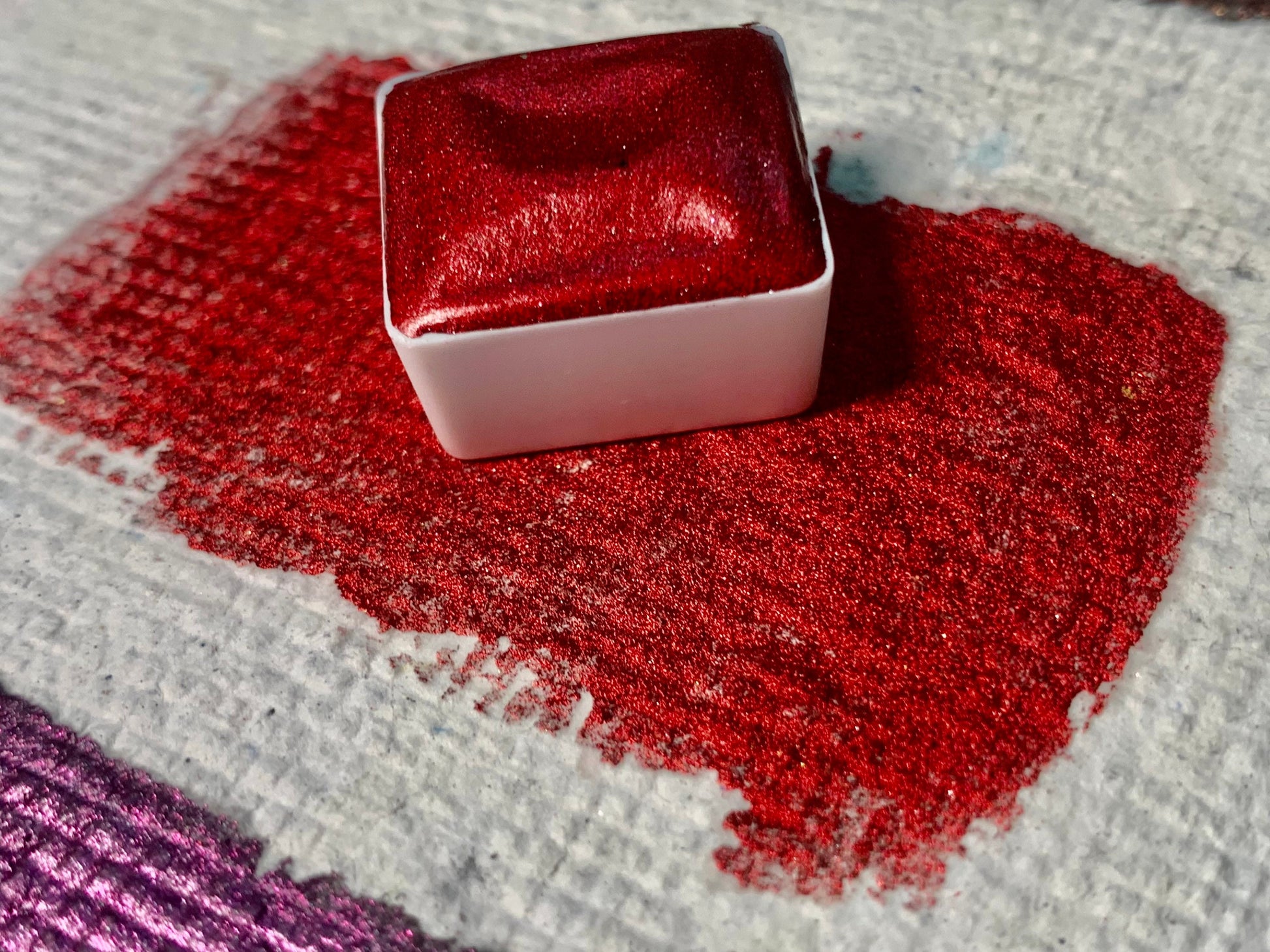 Ruby | Handmade Watercolors | Handmade Paint | Watercolors | Watercolor | Handmade Cards | Chrome Mix