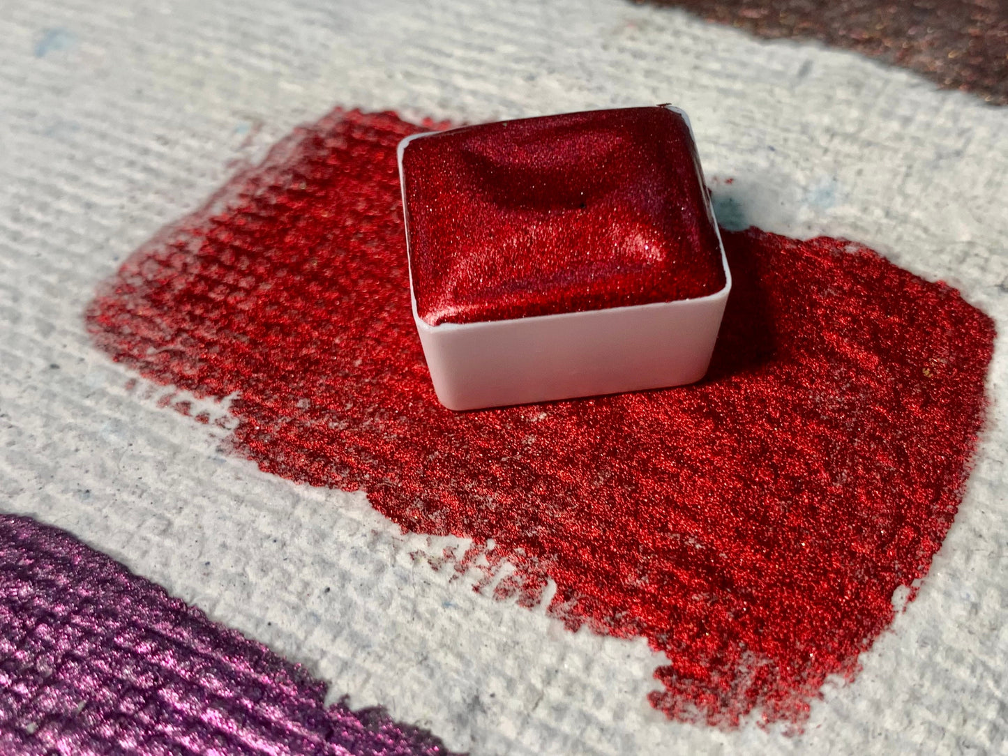 Ruby | Handmade Watercolors | Handmade Paint | Watercolors | Watercolor | Handmade Cards | Chrome Mix