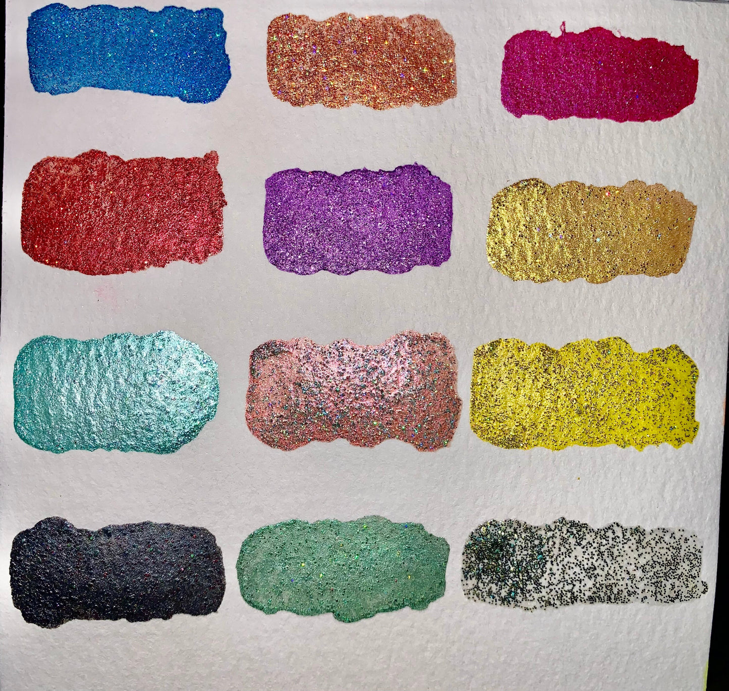 BF1G - BF12G Card | Handmade Watercolors | Handmade Paint | Shimmer Paint | Colorshift |