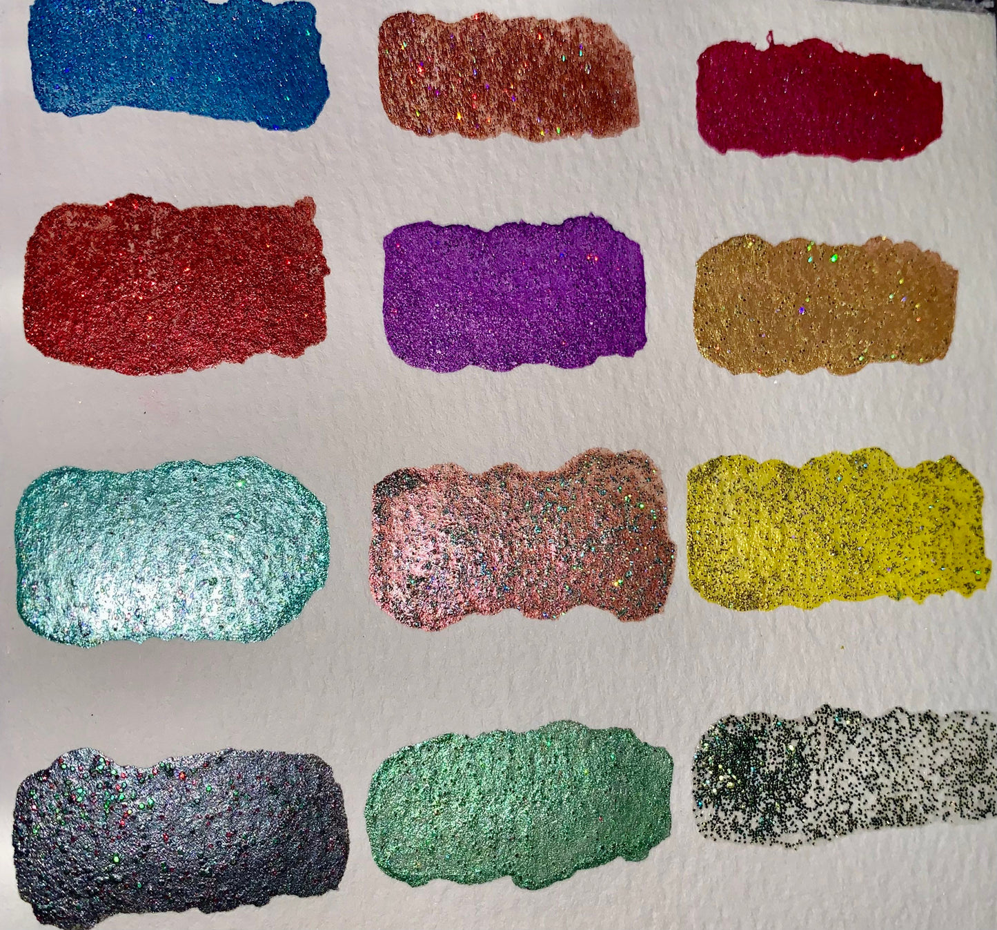 BF1G - BF12G Card | Handmade Watercolors | Handmade Paint | Shimmer Paint | Colorshift |