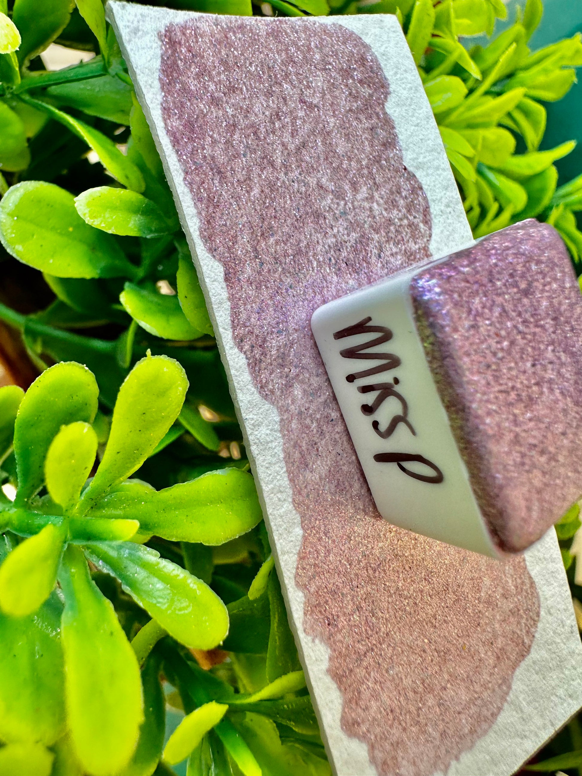 Miss P | SHEER | Handmade Watercolors | Handmade Paint | Calligraphy | Lettering | Flake Pigment