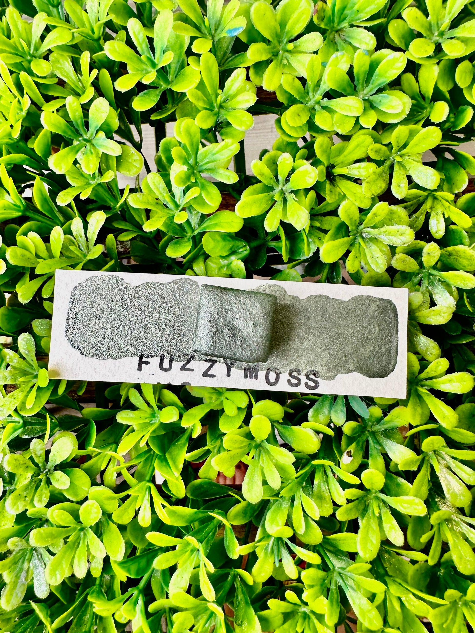 Fuzzy Moss - Reflective Glitter | Handmade Watercolors | Handmade Paint | Calligraphy | Lettering | Flake Pigment