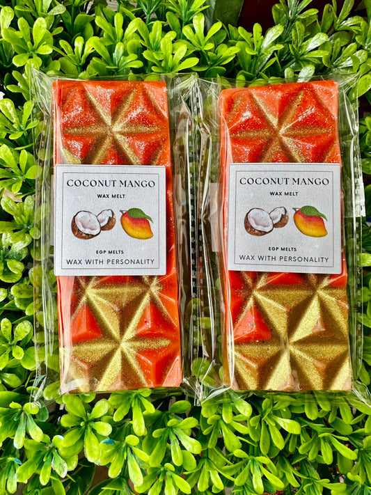 Coconut Mango EGP Melts | Fruit Scented Melts | Snap Bar | Wax Melt | Wax With Personality |