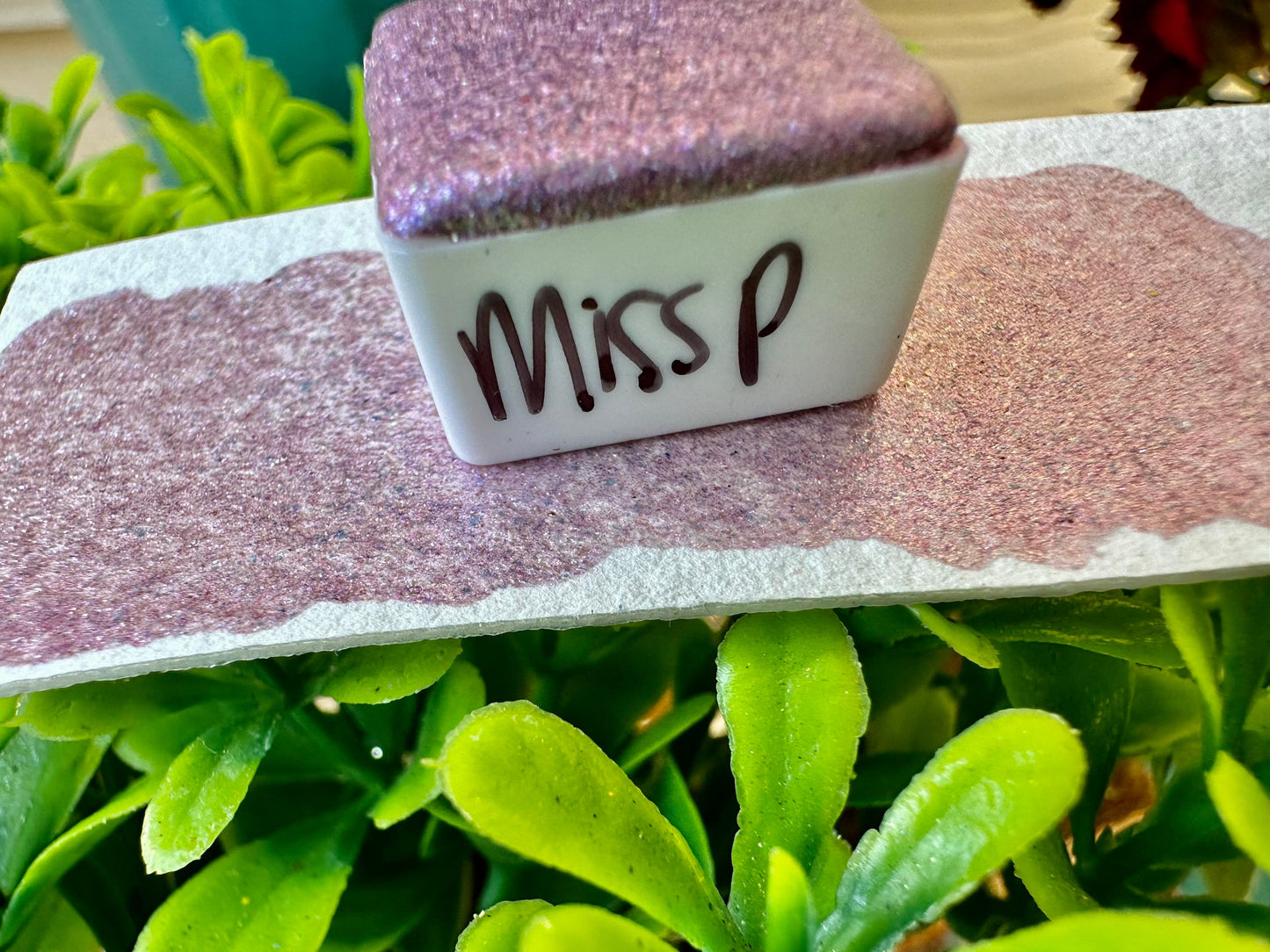 Miss P | SHEER | Handmade Watercolors | Handmade Paint | Calligraphy | Lettering | Flake Pigment