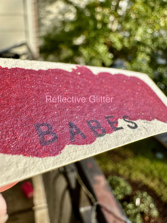 Babes - Reflective Glitter | Handmade Watercolors | Handmade Paint | Calligraphy | Lettering | Flake Pigment