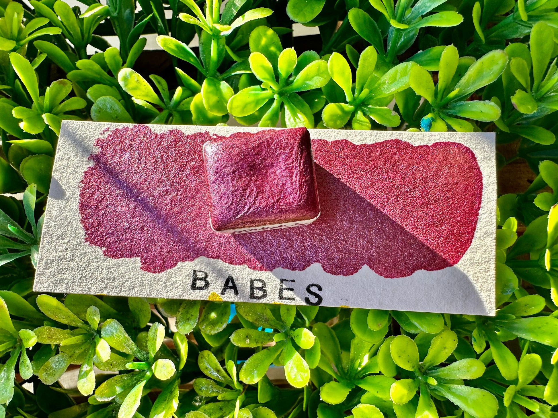 Babes - Reflective Glitter | Handmade Watercolors | Handmade Paint | Calligraphy | Lettering | Flake Pigment