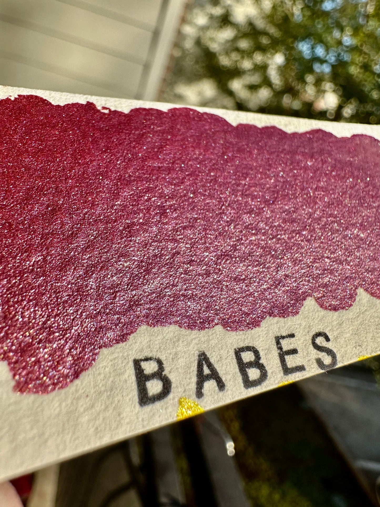 Babes - Reflective Glitter | Handmade Watercolors | Handmade Paint | Calligraphy | Lettering | Flake Pigment