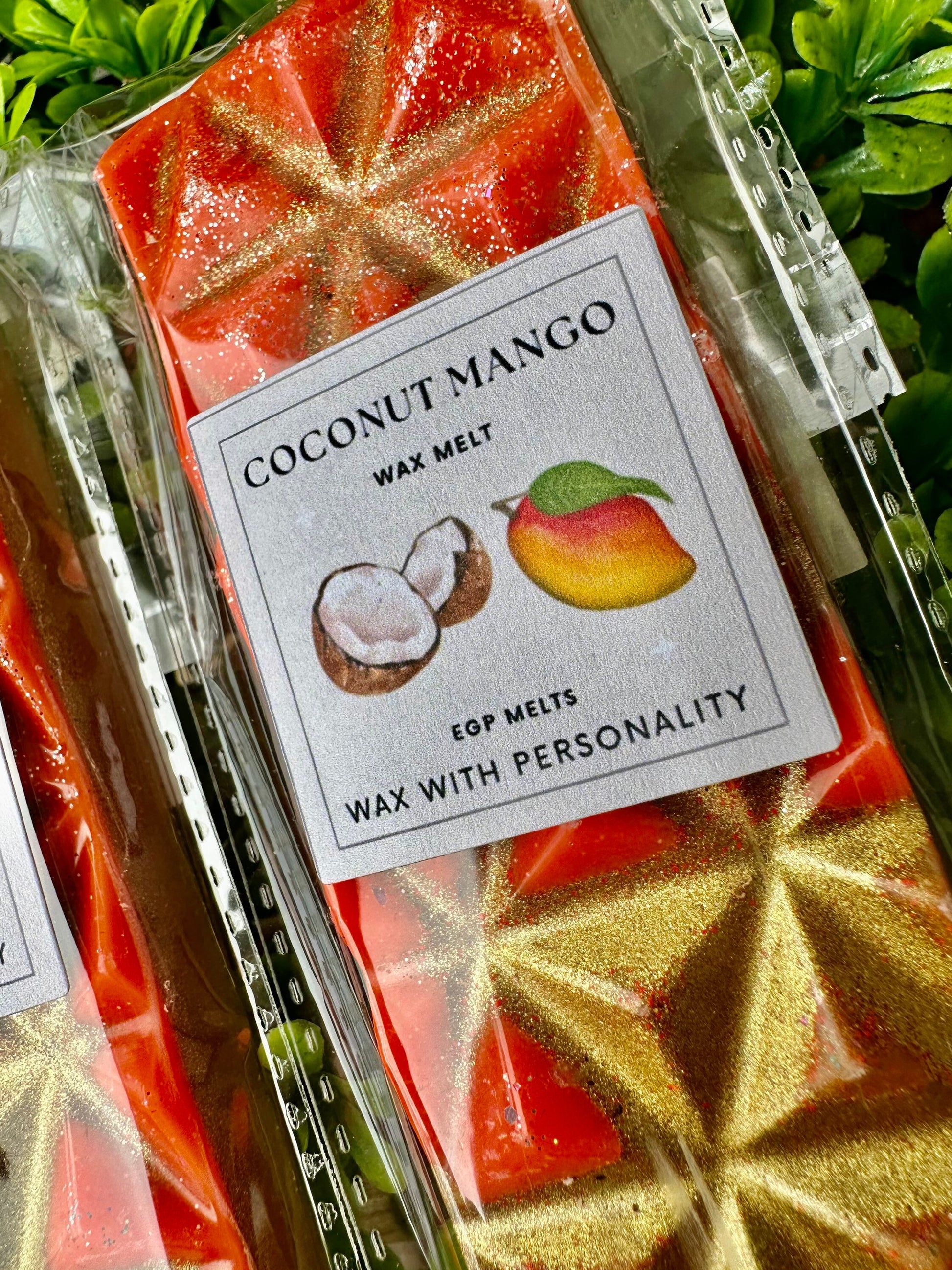 Coconut Mango EGP Melts | Fruit Scented Melts | Snap Bar | Wax Melt | Wax With Personality |