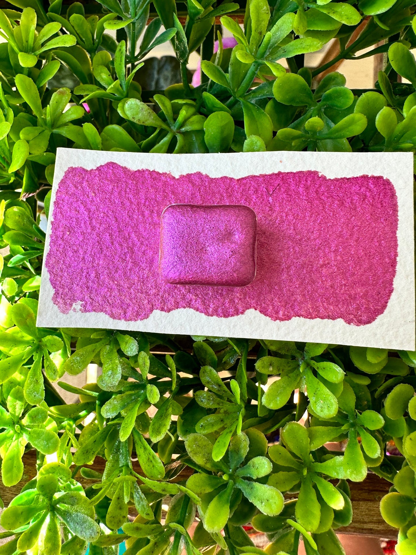 LOVER | Pink Chrome Mix with Flakes | Handmade Watercolors | Handmade Paint | Calligraphy | Lettering | Flake Pigment