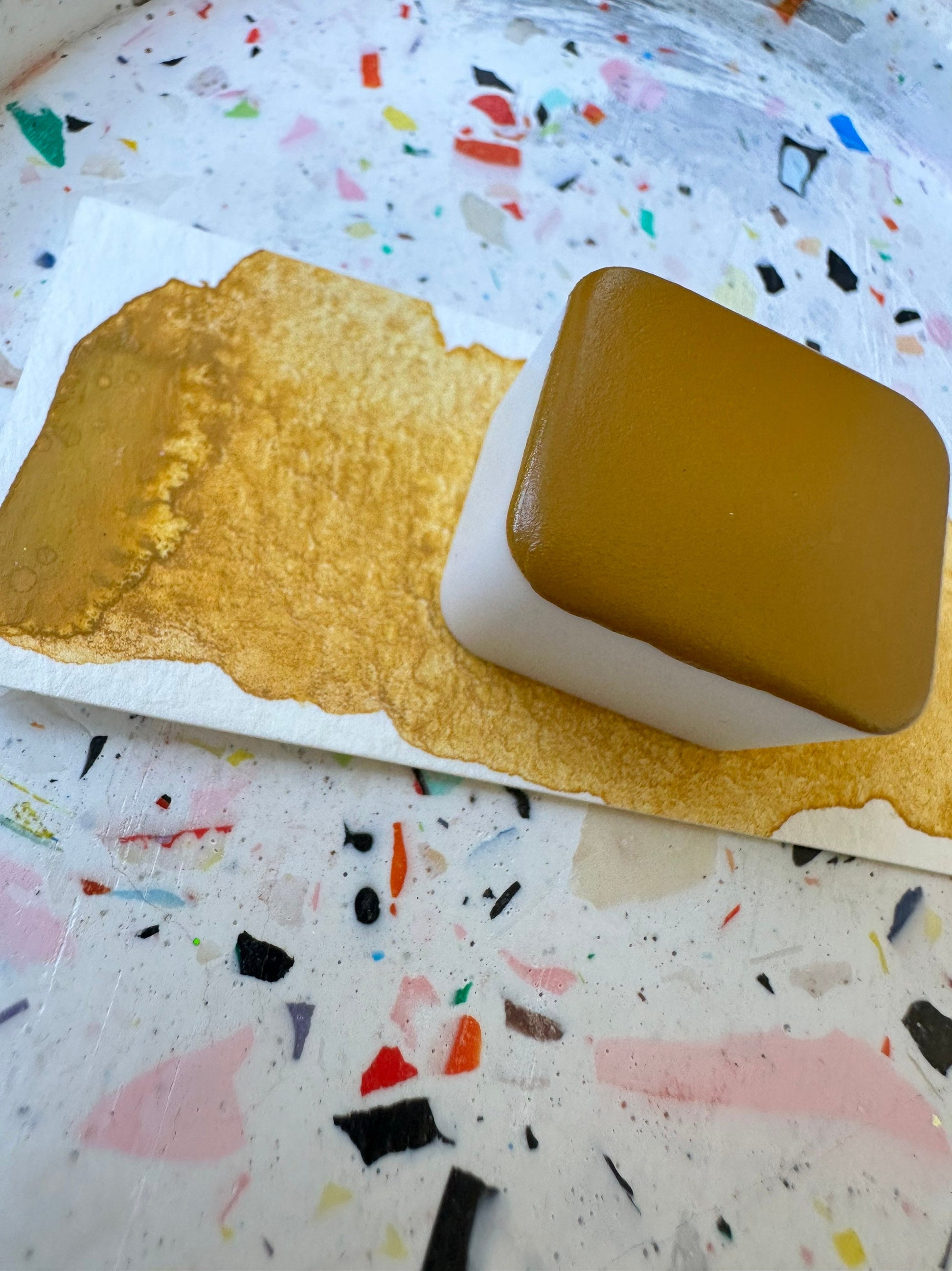 Mellow | Handmade Watercolors | Handmade Cards | Watercolor Florals | Matte Pigment | Half Pans