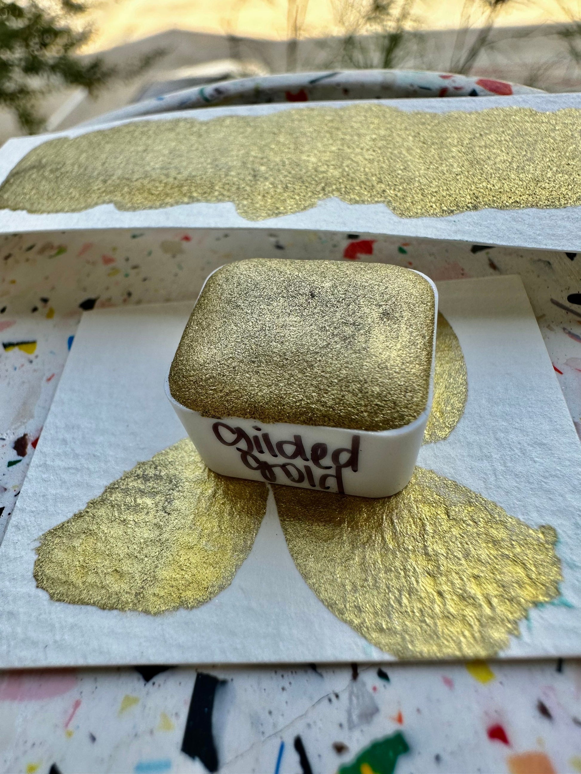 Gilded Gold | Handmade Watercolors | Handmade Paint | Watercolors | Watercolor | Watercolor Artist