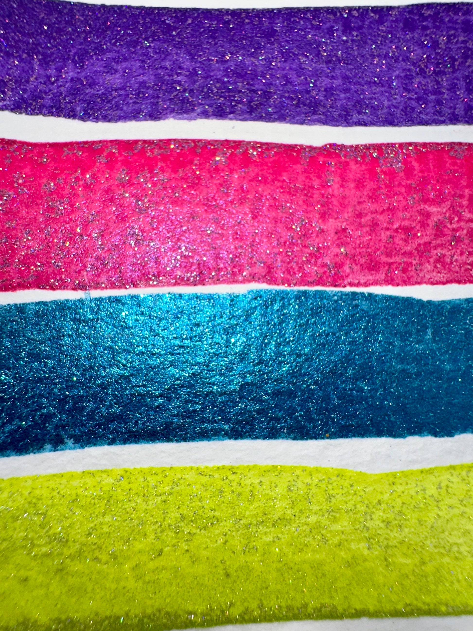 Chop, CHOP! (inside joke series) | SINGLE | 1:700&1/1000 Glitter Mix | Handmade Watercolors | Handmade Paint | Calligraphy | Lettering |