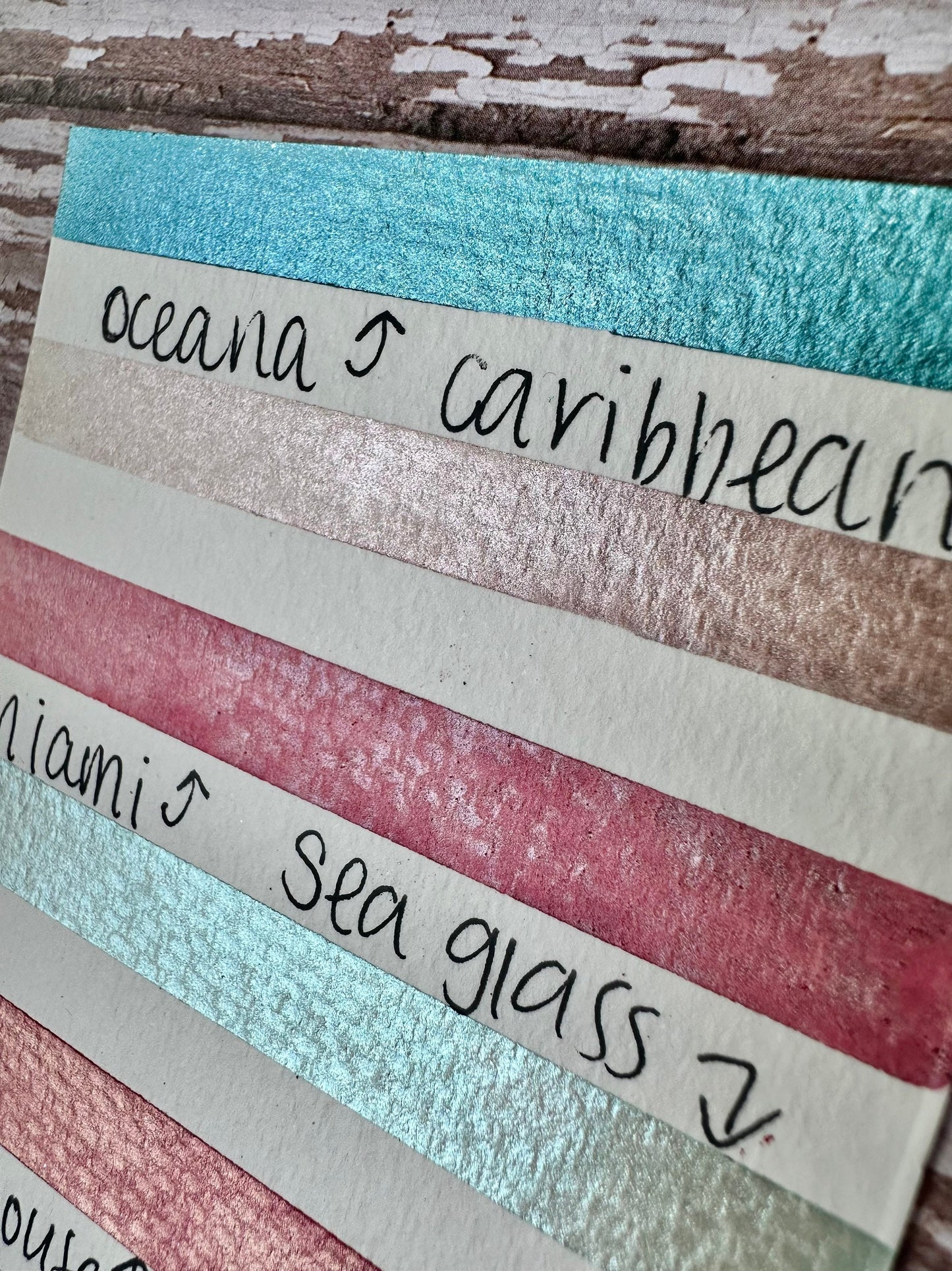 Beach Vibes Collab | Handmade Watercolors | Handmade Paint | Watercolors | Watercolor | Handmade Cards | Calligraphy