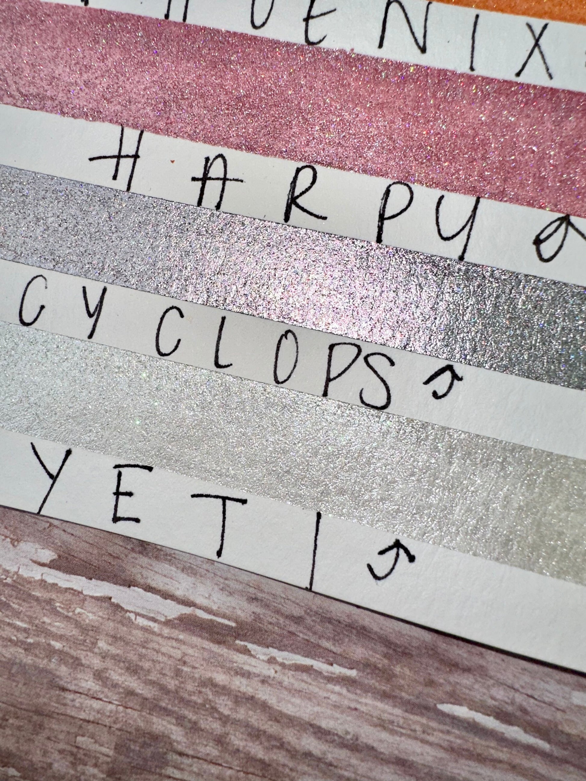 Cyclops SINGLE - Cryptids and Folklore | 1:700 Glitter Mix | Handmade Watercolors | Handmade Paint | Calligraphy | Lettering |