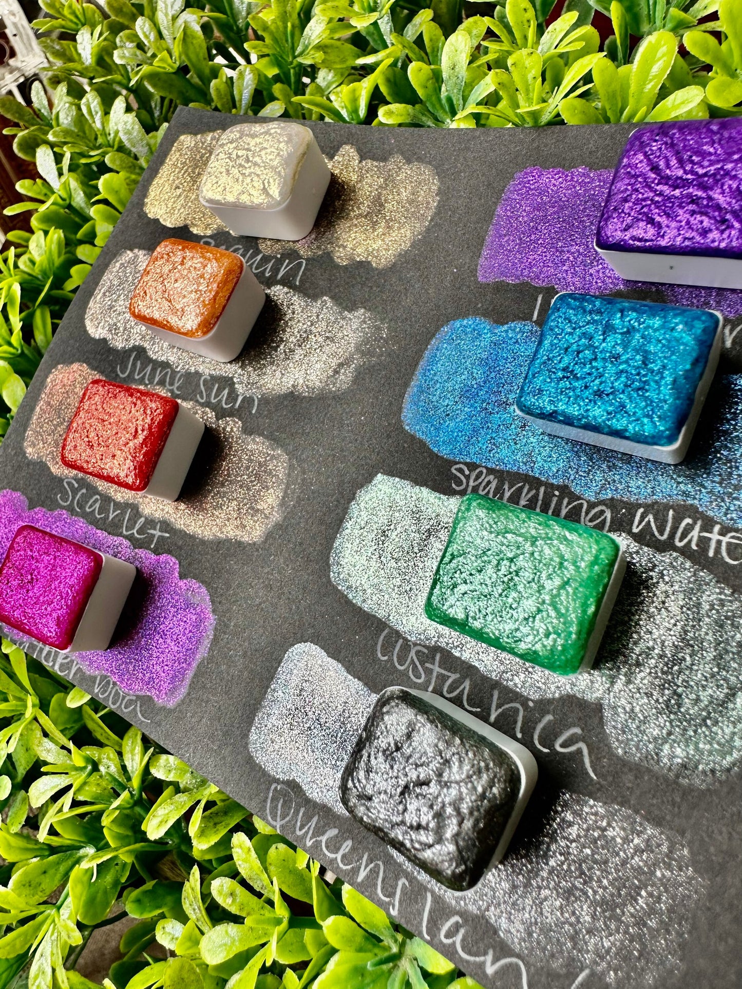 Sparkle Set | Handmade Watercolors | Handmade Paint | Watercolors | Watercolor Artist | Handmade Cards | Glitter Watercolors |