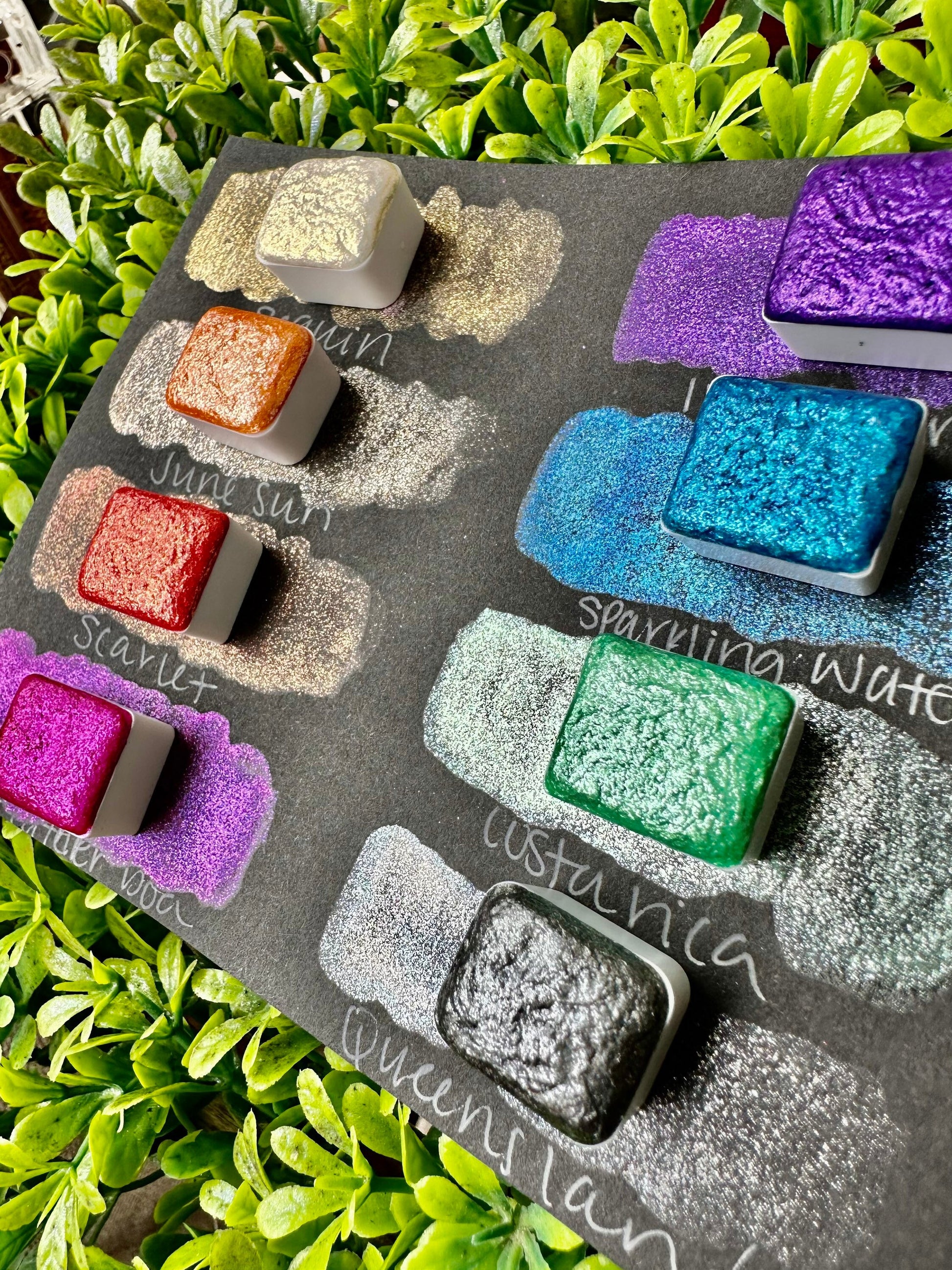 Sparkle Set | Handmade Watercolors | Handmade Paint | Watercolors | Watercolor Artist | Handmade Cards | Glitter Watercolors |