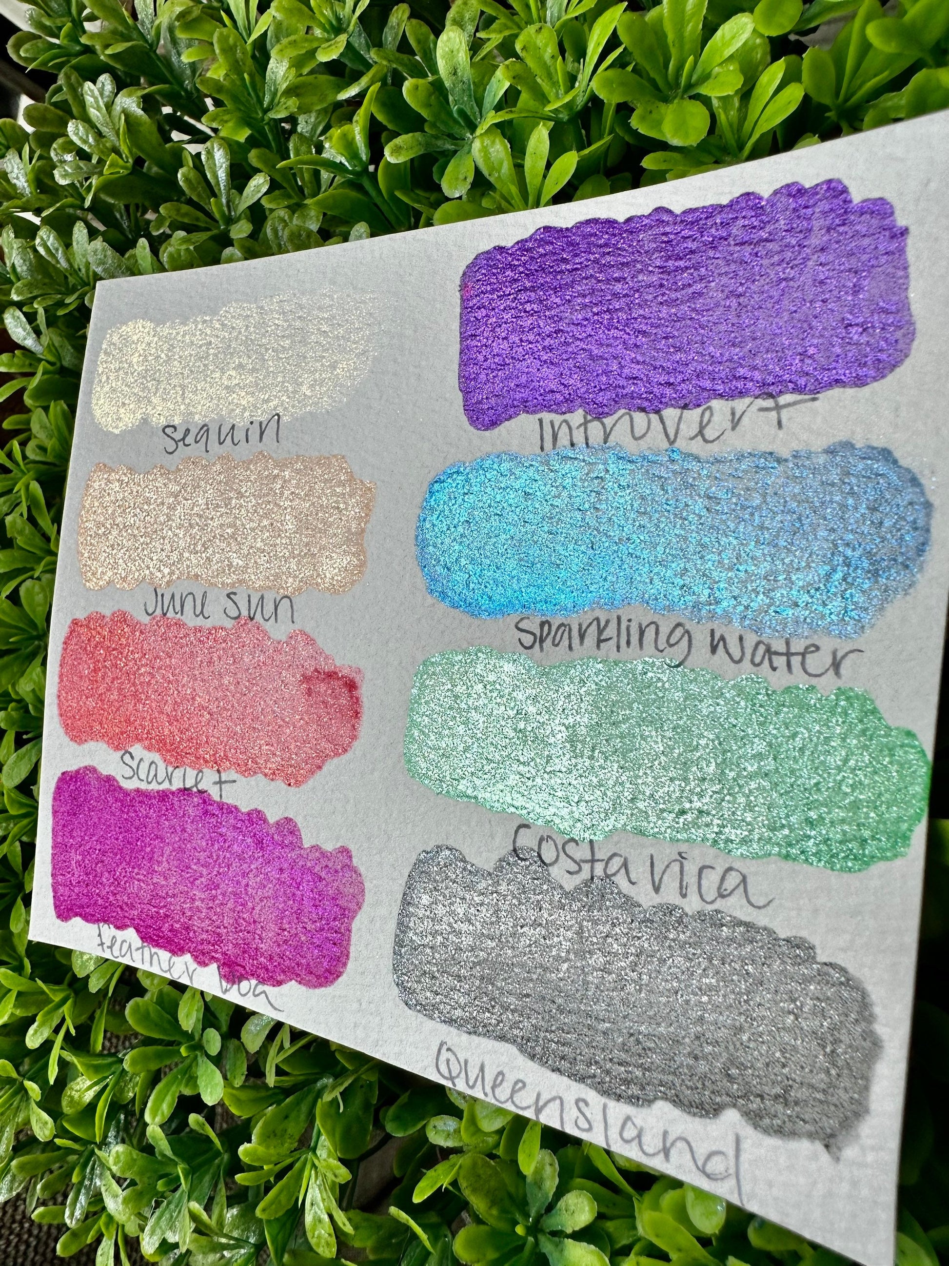Sparkle Set | Handmade Watercolors | Handmade Paint | Watercolors | Watercolor Artist | Handmade Cards | Glitter Watercolors |