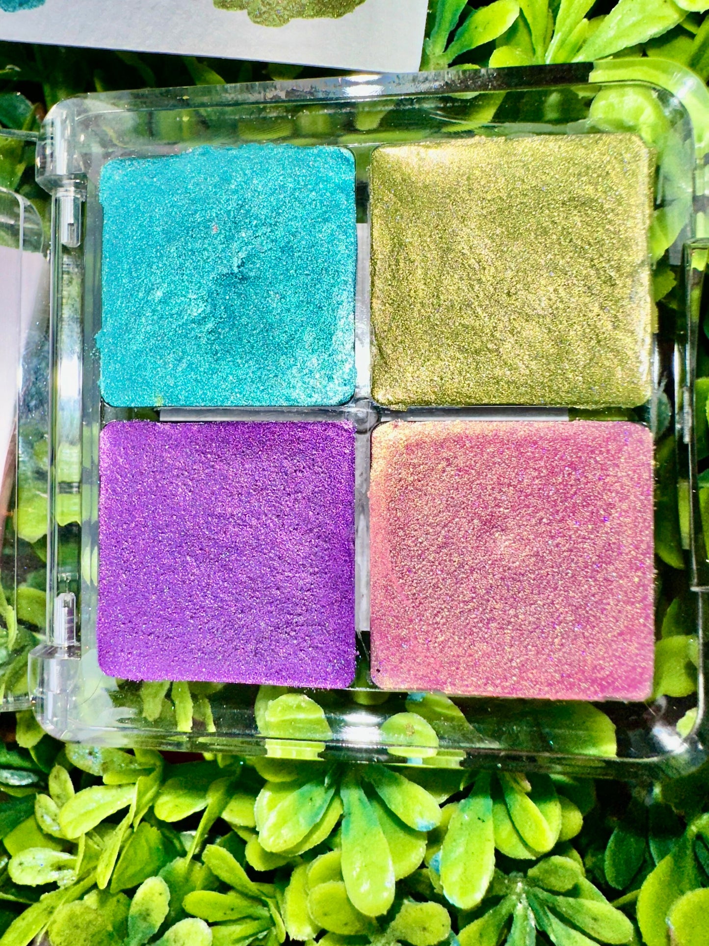 Holo Palette | Handmade Watercolors | Handmade Paint | Watercolors | Watercolor Artist | Handmade Cards | Glitter Watercolors |