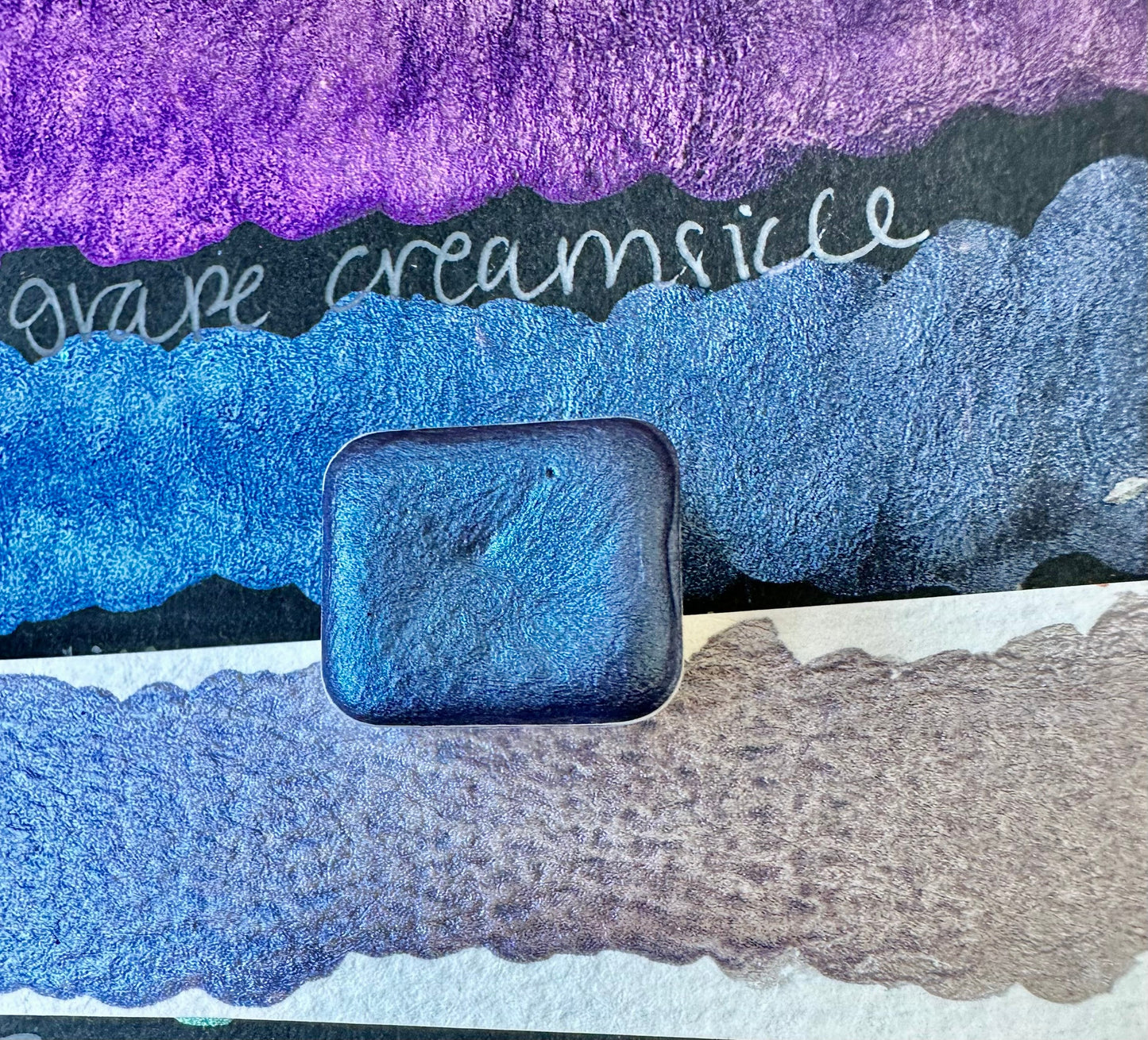 Grape Creamsicle | Handmade Watercolors | Handmade Paint | Watercolors | Watercolor | Handmade Cards |