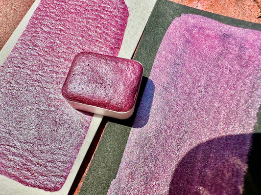 Pink Silver | Handmade Watercolors | Handmade Paint | Watercolors | Watercolor | Watercolor Artist