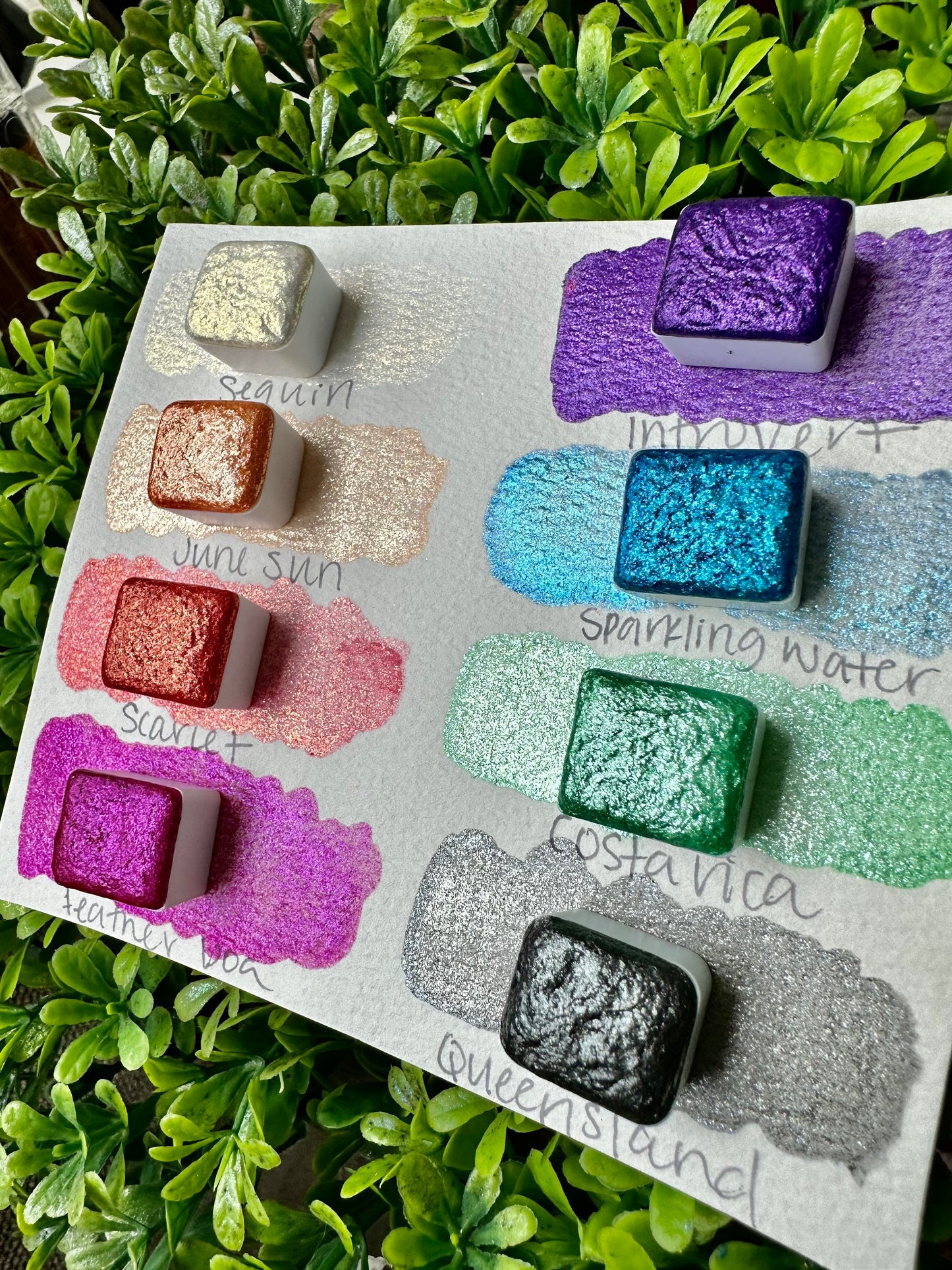 Sparkle Set | Handmade Watercolors | Handmade Paint | Watercolors | Watercolor Artist | Handmade Cards | Glitter Watercolors |