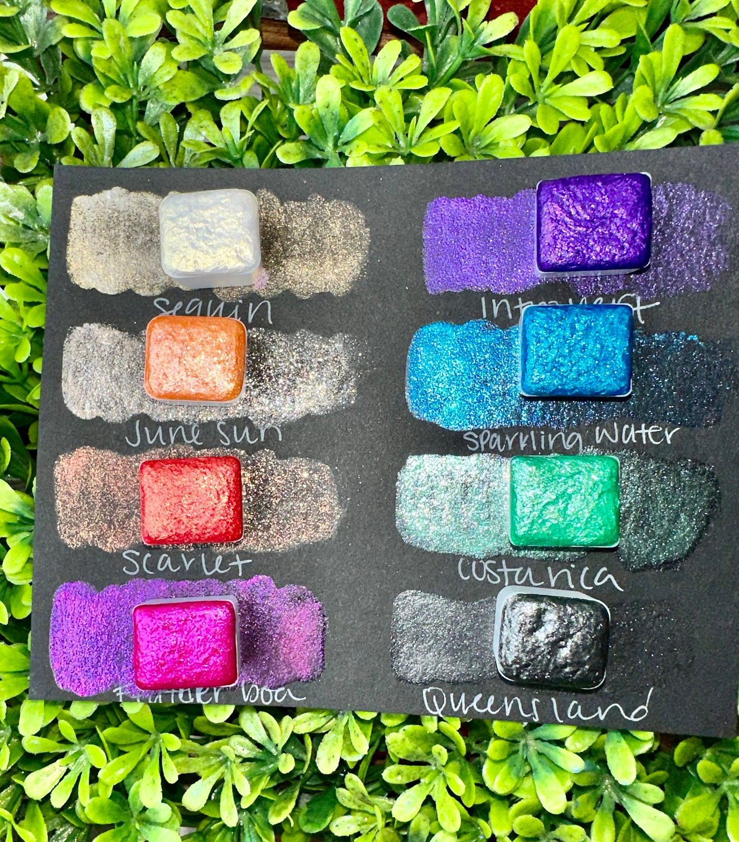 Sparkle Set | Handmade Watercolors | Handmade Paint | Watercolors | Watercolor Artist | Handmade Cards | Glitter Watercolors |