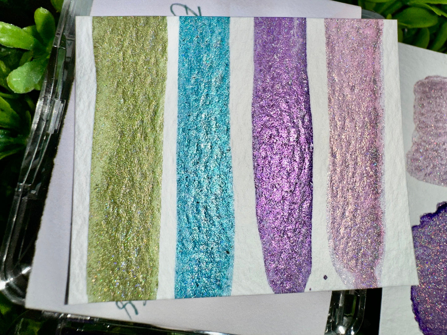 Holo Palette | Handmade Watercolors | Handmade Paint | Watercolors | Watercolor Artist | Handmade Cards | Glitter Watercolors |