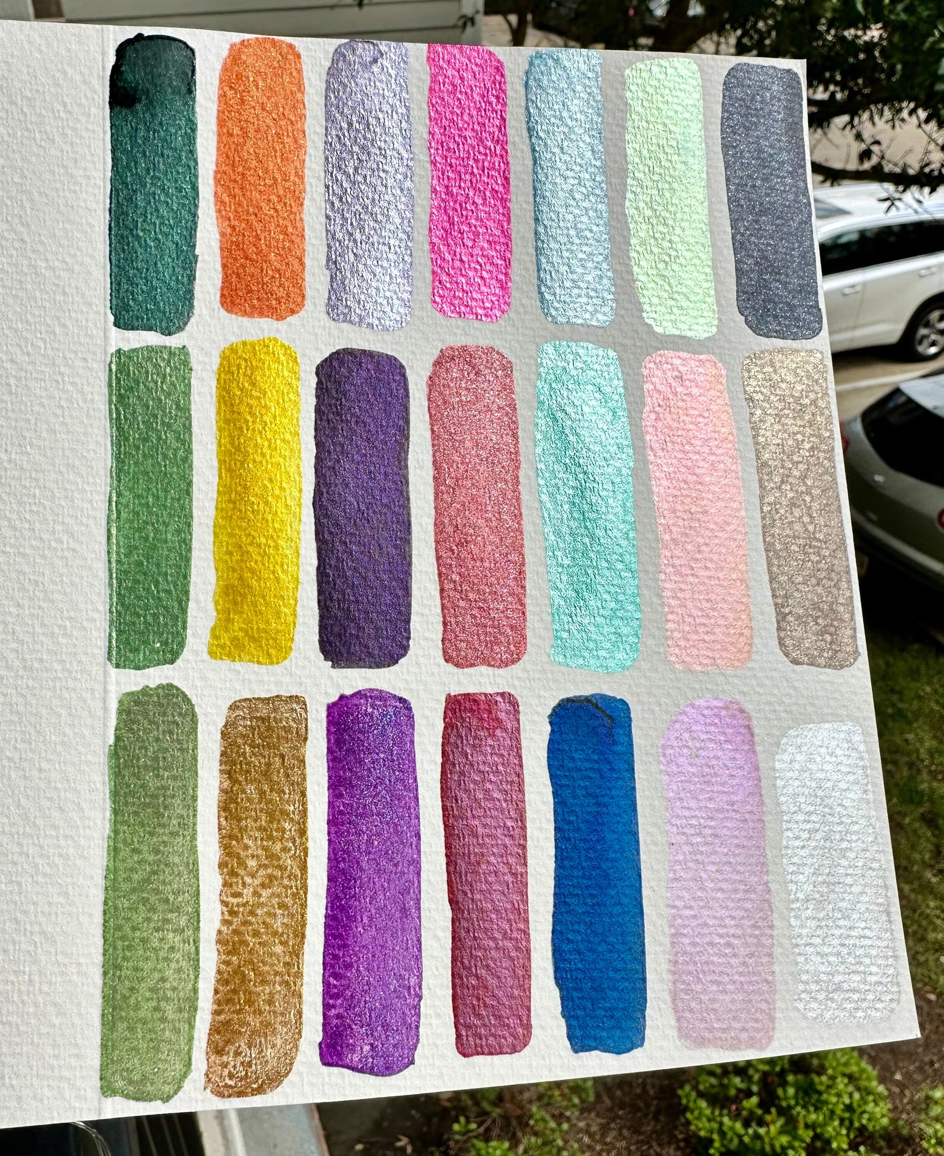 Watercolor Palette 21 Full Pans | Handmade Watercolors | Handmade Paint | Watercolors | Watercolor | Beginner Palette