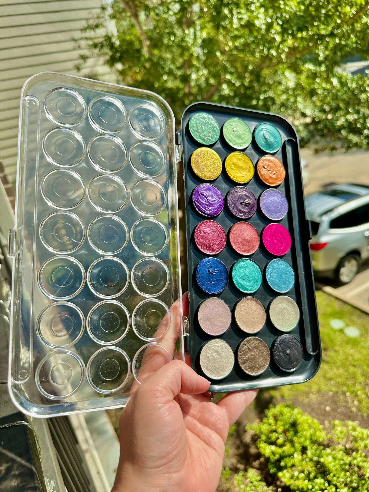 Watercolor Palette 21 Full Pans | Handmade Watercolors | Handmade Paint | Watercolors | Watercolor | Beginner Palette