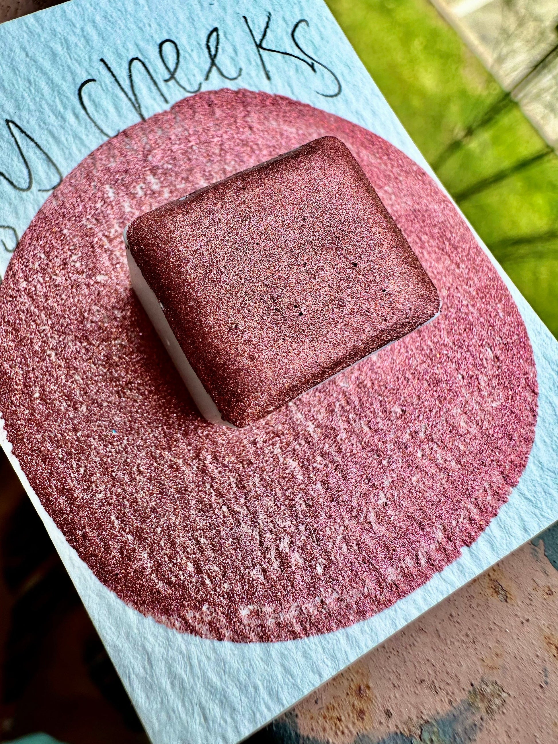 Rosy Cheeks | Chrome | Handmade Watercolors | Handmade Paint | Watercolors | Watercolor | Watercolor Artist